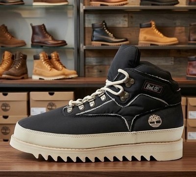 END x Timberland Euro Hiker Boots Black Vibram Primaloft OA6EF5-EJA Herren Uk 7,5