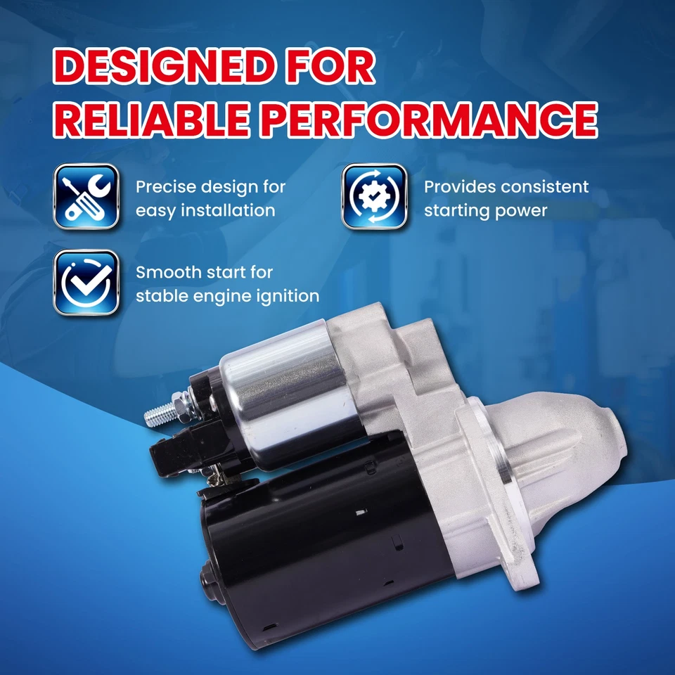 Motor De Arranque 17922N para BMW 128i 325i 330xi 335i 528i 740i X3 X6 1.1KW 12V 9T Foto 3 de 4