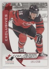 2019 Upper Deck Team Canada Juniors Exclusives /250 MacKenzie Entwistle #25 0l2