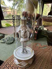 Nut Cracker Figurine Glass Enclosed New