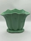 Vintage McCoy Pottery Fan Shaped Vase with Fluted Design