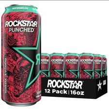 Rockstar Punched Watermelon Energy Drink 16 Fl Oz 12 Pack Free Shipping Rockstar Punched Watermelon Energy Drink 16 Fl Oz 12 Pack Free Shipping