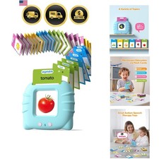 Talking Flash Cards for Toddlers 1-5 Language Learning Autism Speech Therapy