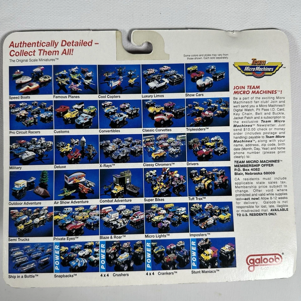 1990 Micro Machines LUXURY LIMOS Millionaires Collection #2 Galoob - New RARE!!! - Image 3 of 4