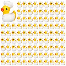100 Pcs Themed Ducks Mini Resin Ducks Figures Tiny Resin Figures Party Favors...