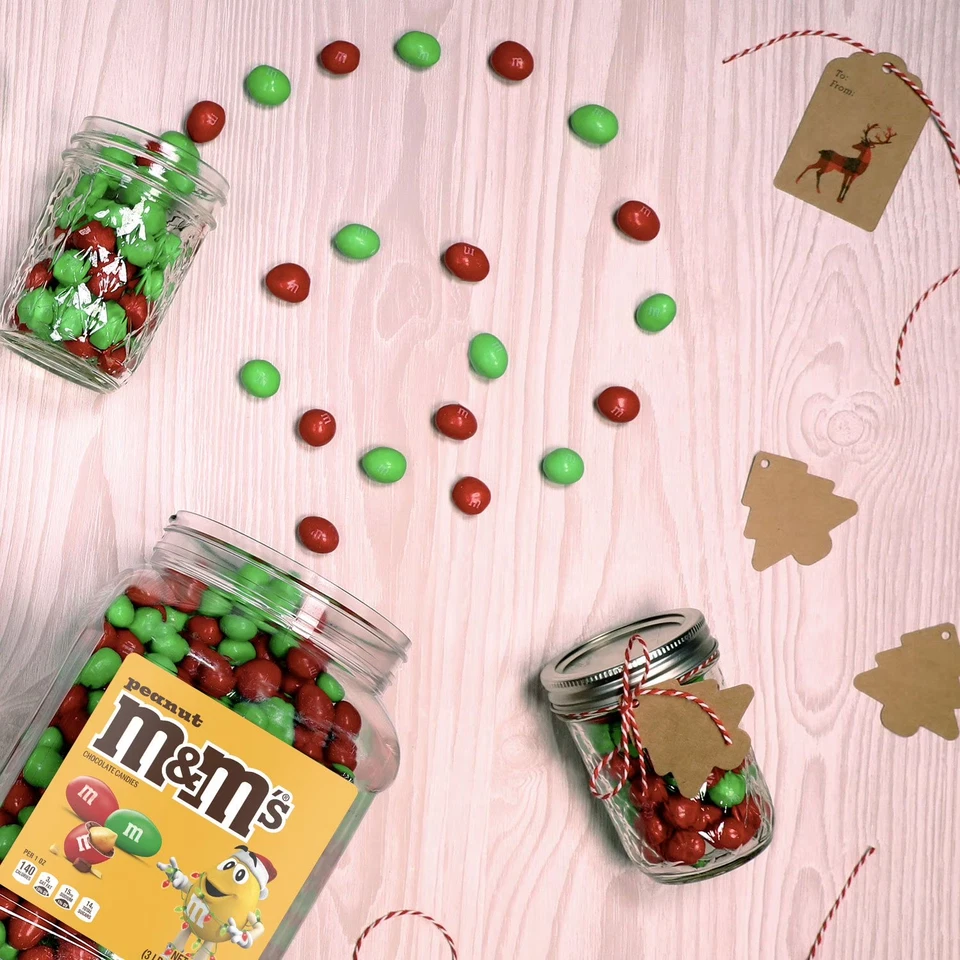 Doce de chocolate ao leite de amendoim Natal M&M'S, 62 oz. FRETE GRÁTIS - Imagem 4 de 4