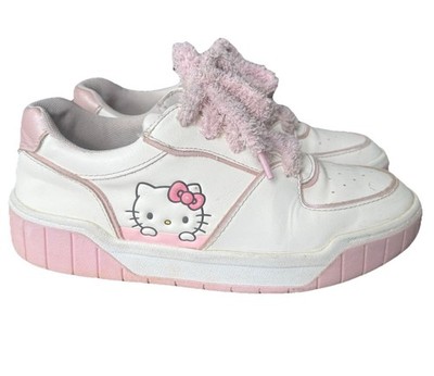 Hello Kitty Pink Sneakers Girls Size 5 Children s Place Kawaii Sanrio Cute Laces