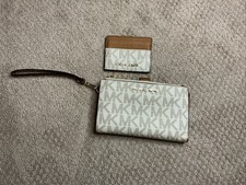 Coach Beige Wallet Set