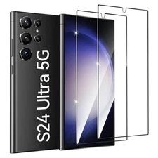 2Pack Privacy Tempered Glass Screen Protector Samsung S24 S25 S22 S23 Ultra