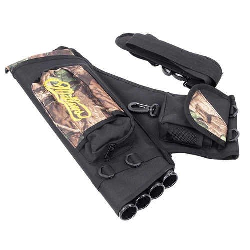 4 Tubes Archery Arrow Quiver Waist Hip Bag Belt Back Bow Hunting Pouch Holder - Picture 5 of 17