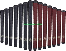 The Grip Master Tour Classic Wrap Grips Set Standard Midsize Black Brown/Uluru