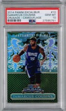 2014 Panini Excalibur DeMARCUS Cousins Crusade - Camouflage PSA 10