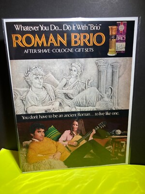 Vintage Original Print Ad  1973   ROMAN BRIO  After Shave Cologne    Vintage Ad