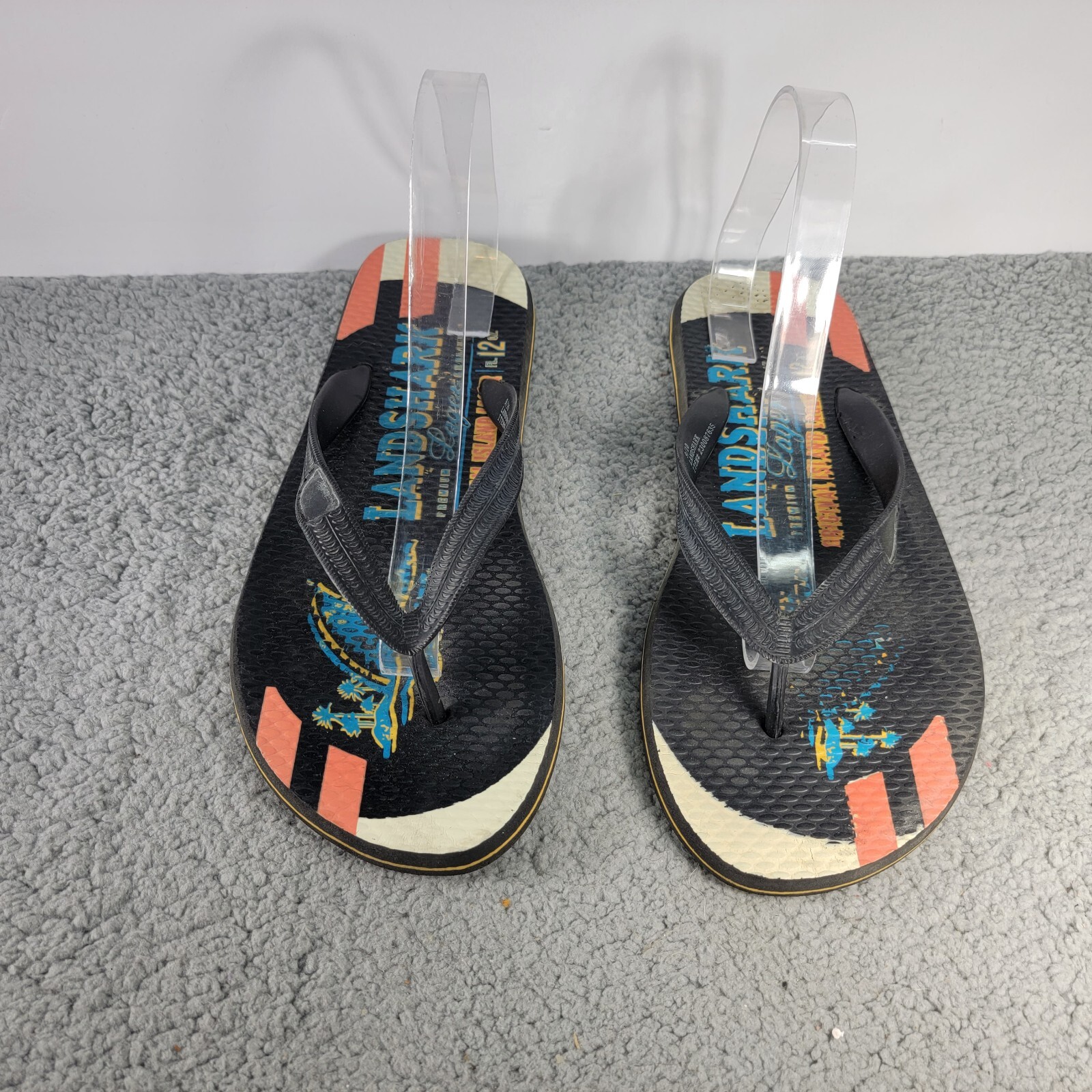 LANDSHARK Premium Lager Flip Flops Men's 9/10 Sandals Thongs Shoes | eBay