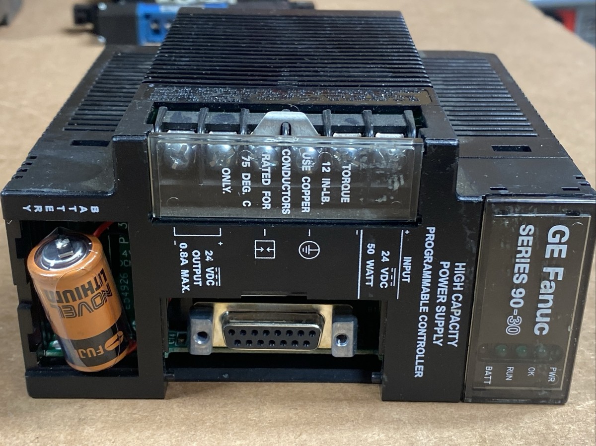 GE Fanuc IC693PWR331D Series 90-30 Power Supply 24VDC HI-CAP 30W