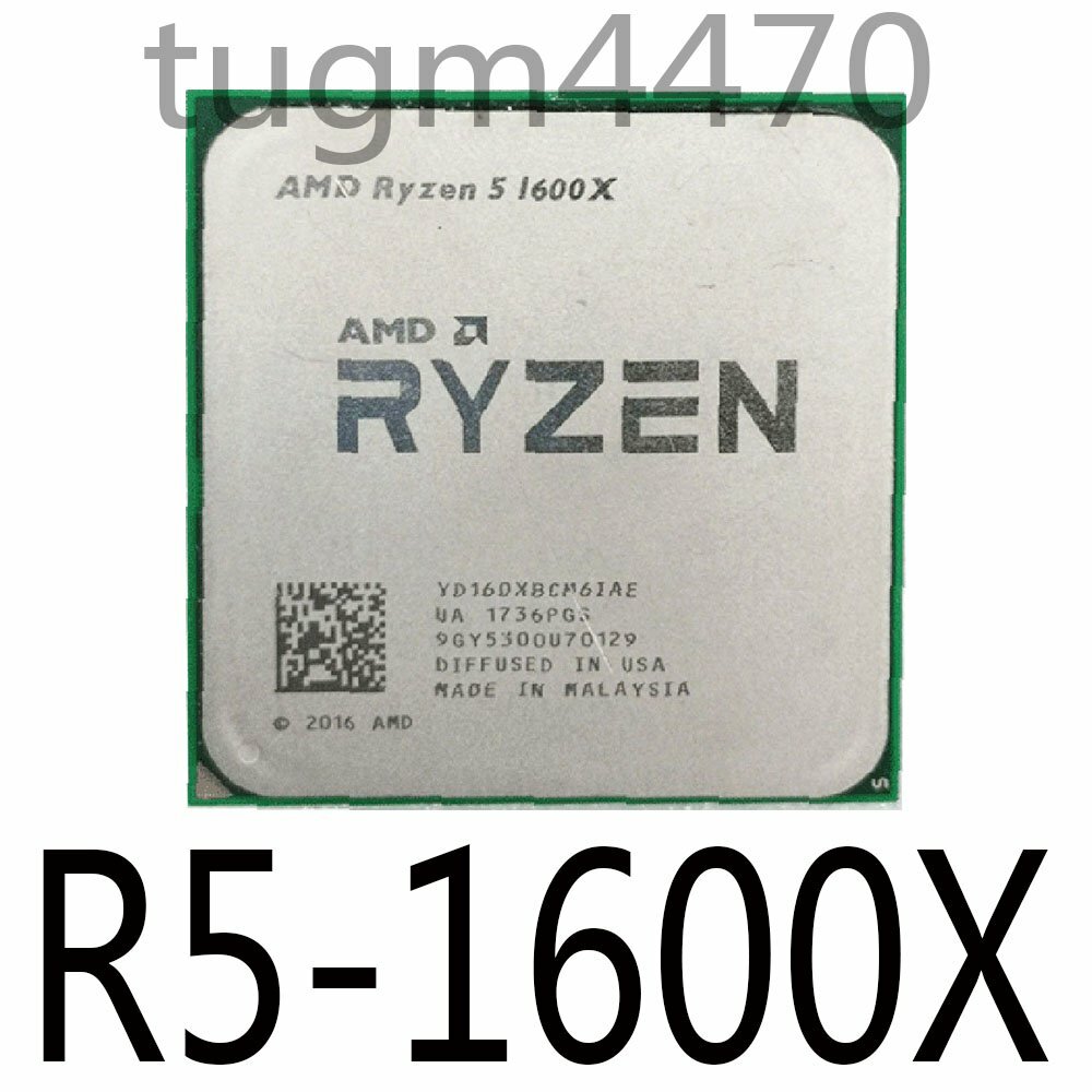 AMD Ryzen 1600X R5-1600X 6Core 12Thr 95W Socket AM4 CPU Processors