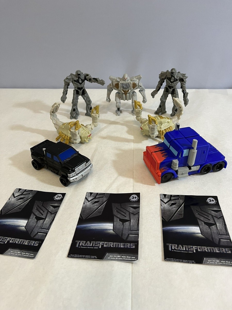 Lot of HASBRO Burger King 2007 TRANSFORMERS toys Optimus