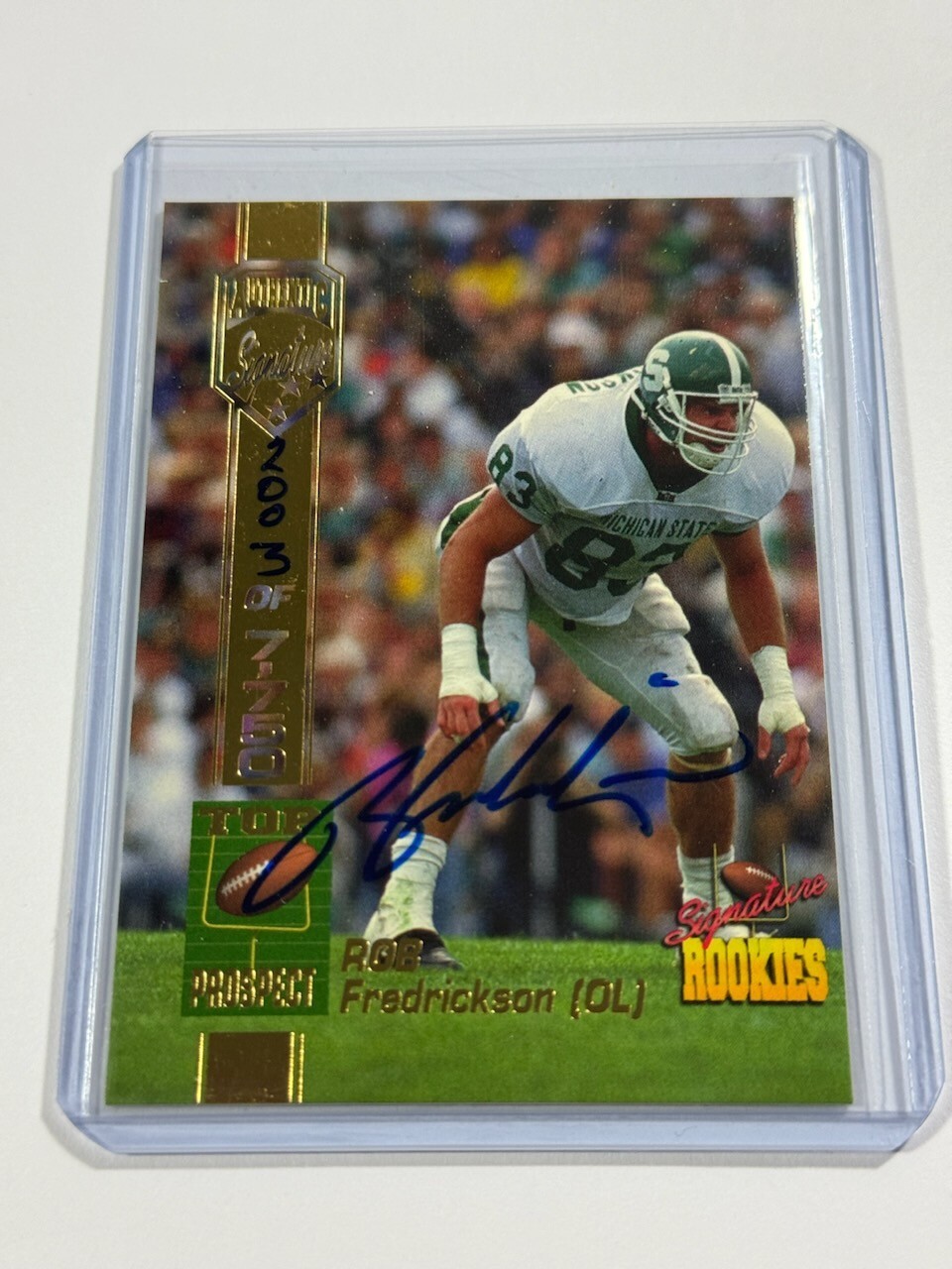 1994 Signature Rookies Rob Fredrickson Autographs #/7750 Auto #18