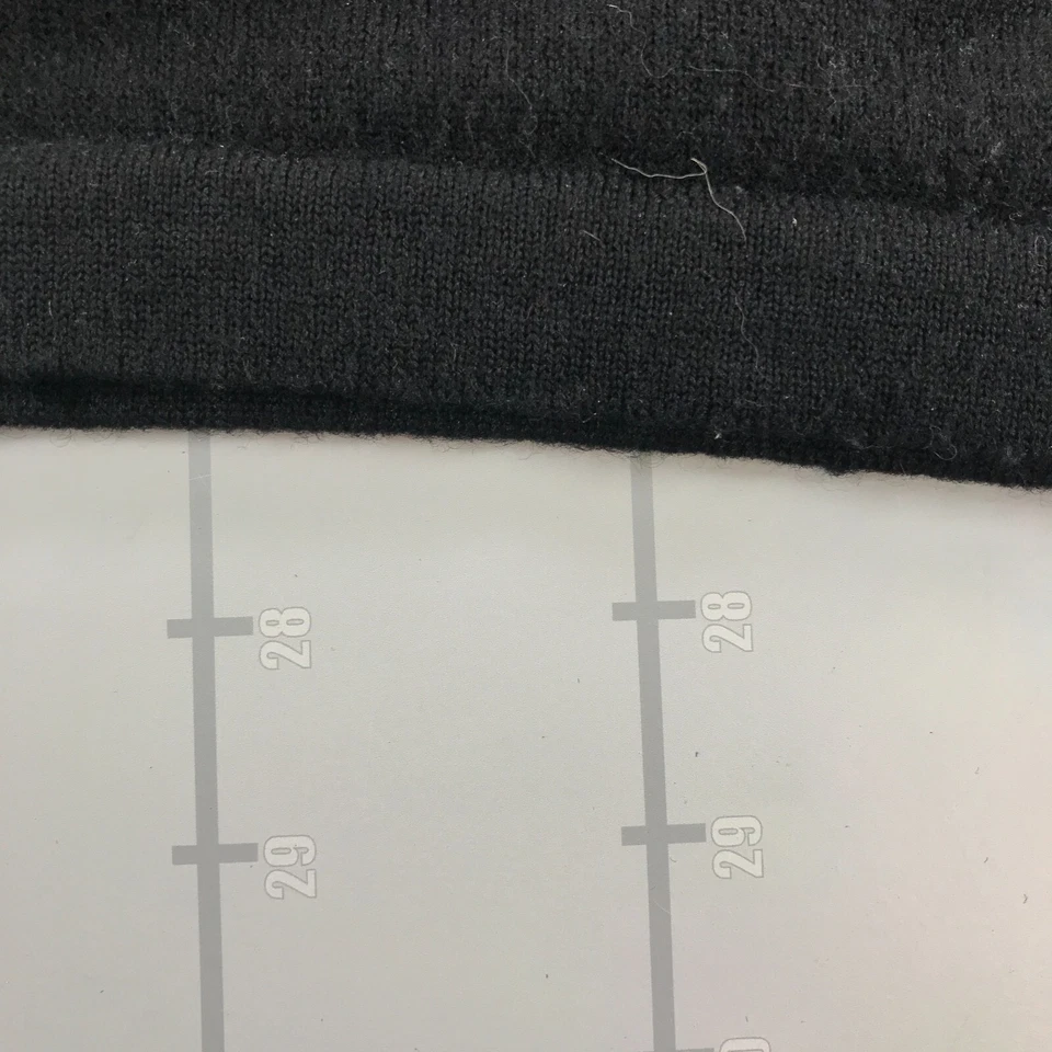 Suéter vintage Lord and Taylor para mujer mediano negro lana merino cuello alto Foto 2 de 4