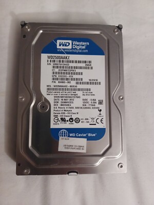 Western Digital WD2500AAKX WD2500AAKX-75U6AA0 SATA 3.5'' Hard Drive 250GB WIPED
