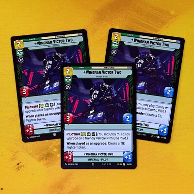 3x Wingman Victor Two Mauler Mithel 84 JTL Jump To Lightspeed PLAYSET SWU Pilot