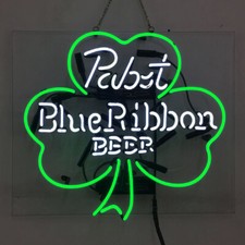 Pabst Blue Ribbon Beer Neon Sign Beer Bar Cave Wall Decor Gift 19"x15"