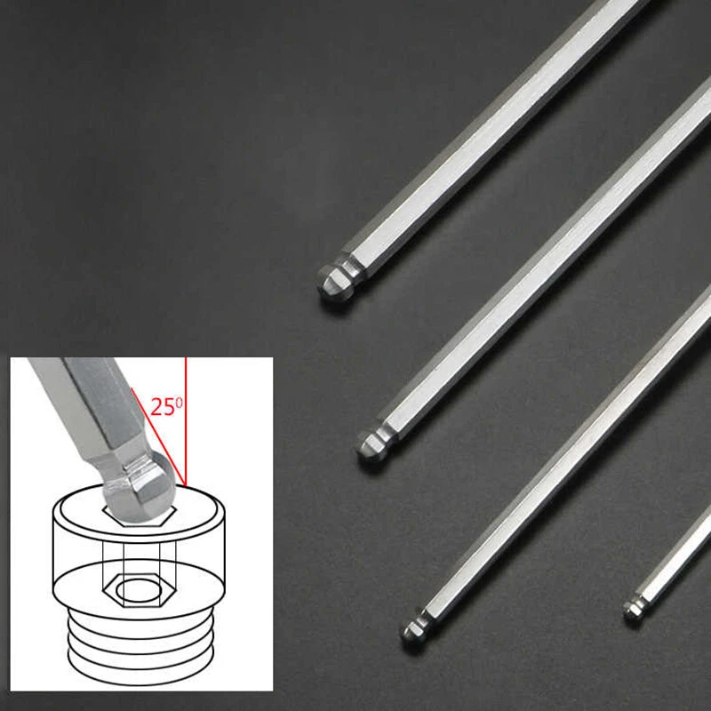 Allen Key T-Handle Ball End / Hex End Drivers 2-12mm Metric Hexagon Keys Wrench - Image 3 of 4