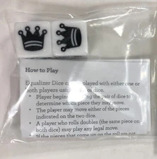 Equalizer Chess Dice Game - 2 Dice Set