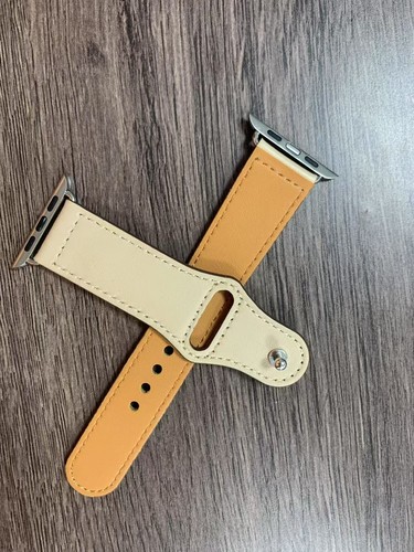 Luxury Leather Watch Band Strap for Apple Watch Series 9/8/7/6/5/4 SE 42 44 45mm - Picture 78 of 96