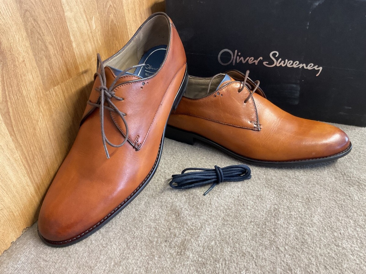 Oliver Sweeney Knole Derby Shoes Tan uk 10 RRP £210 XA18 UK