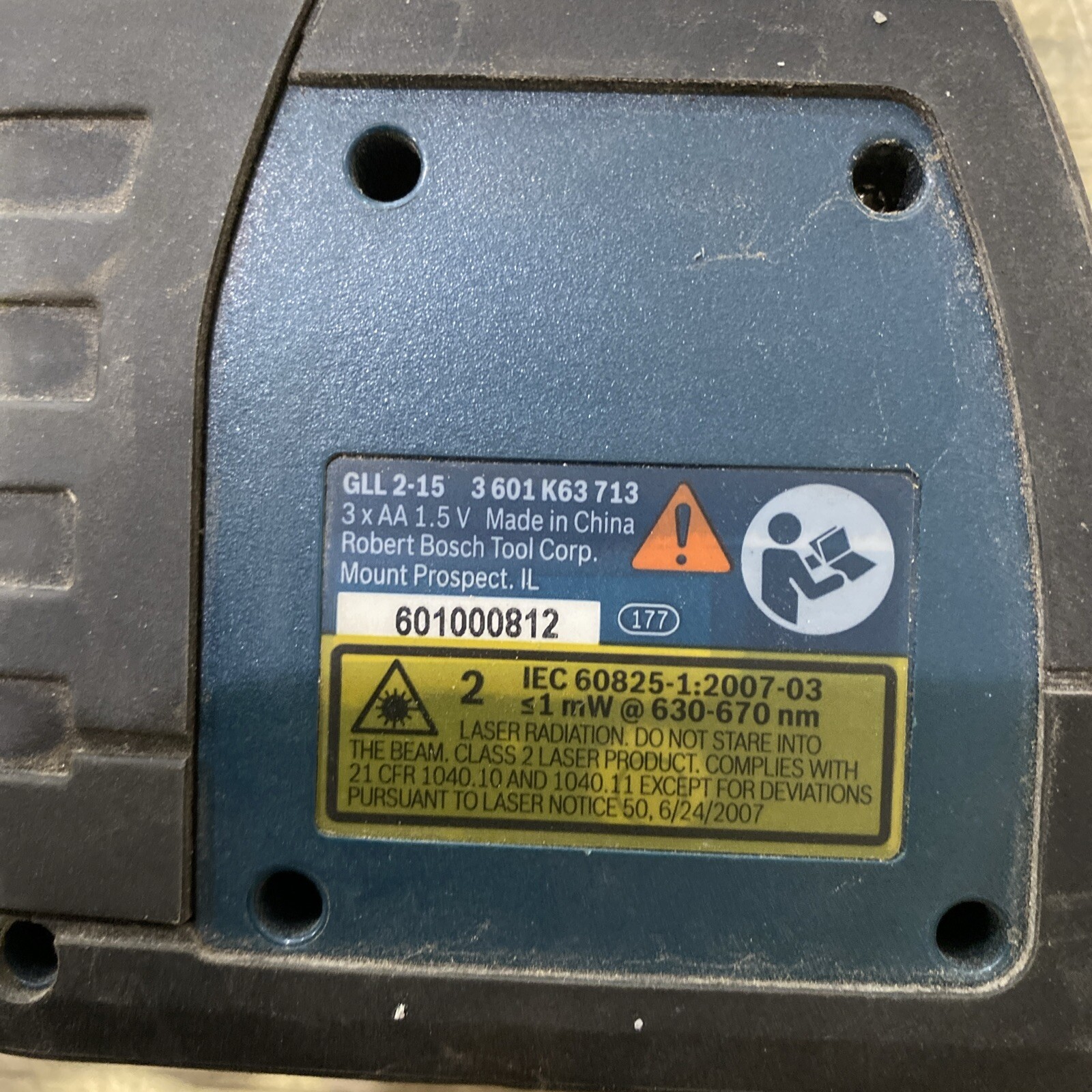 Bosch GLL 2- 15 Self-Leveling Cross Line Laser W/ BM3 Positioning Device