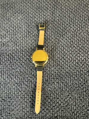 Olivia Burton London Watch Black Leather Band gold tone  display picture 2