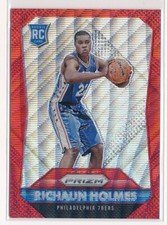 2015-2016 Panini Prizm Rookies Red Basketball Richaun Holmes #323 Rookie RC /350