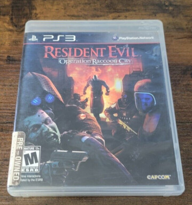 Resident Evil Operation Raccoon City Playstation 3 Video Game Horror Survival
