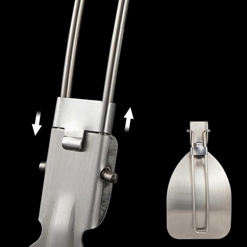 Camping Cooking Utensils Aluminum Alloy Folding Spatula Hiking Frying Shovels - Picture 10 of 12