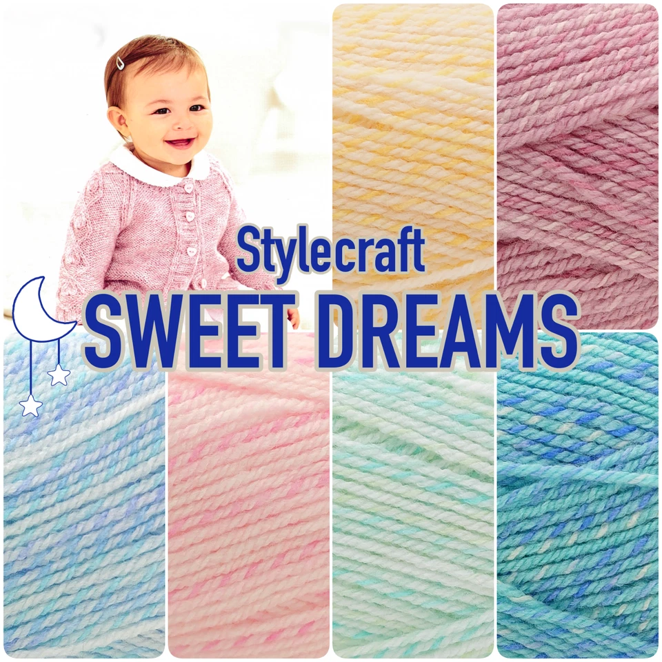 Sweet Dreams DK Baby Yarn Stylecraft Pastel Knitting Soft Acrylic 100g