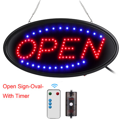 SALE/OPEN Electric LED Neon Light Business Sign Door Window