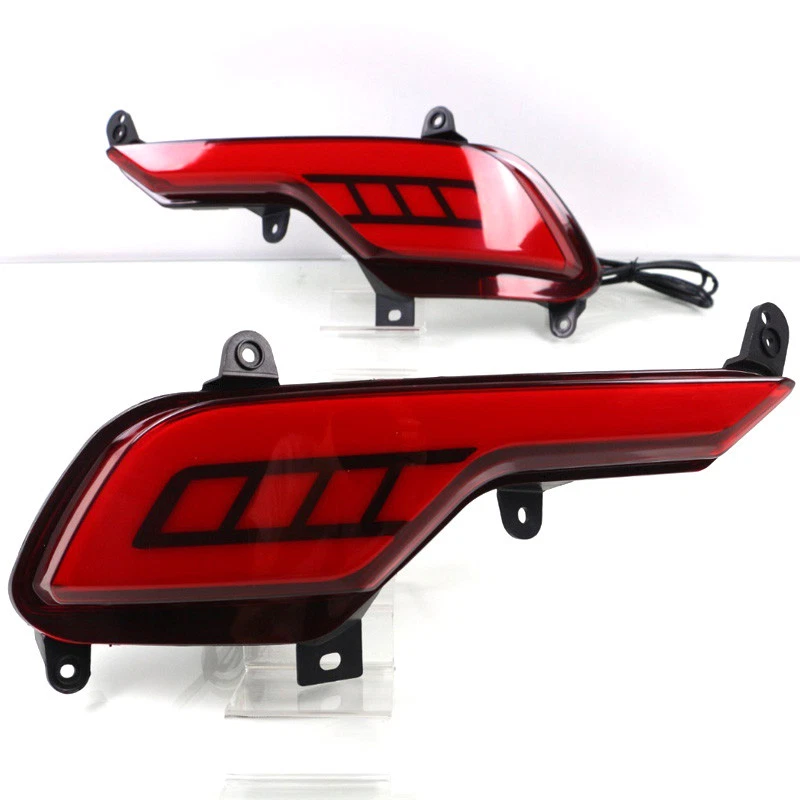 LED Rear Bumper Reflector Fog Brake Turn Indicator Lights For Hyundai Santa Fe - Image 2 of 4