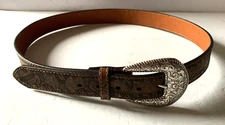 Women's Nocona Belt Co Genuine Leather Distressed Black Stitching L