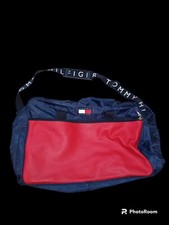 Used Vintage Large Blue Tommy Hilfiger Carry On Overnight Travel Bag