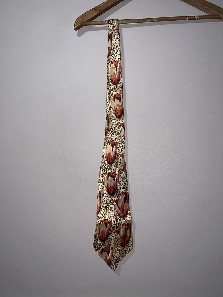 CORBATA ROCKABILLY CARDINAL QUINTA AVE NUEVA YORK VINTAGE 1940' 50" X 4,5" Foto 3 de 3