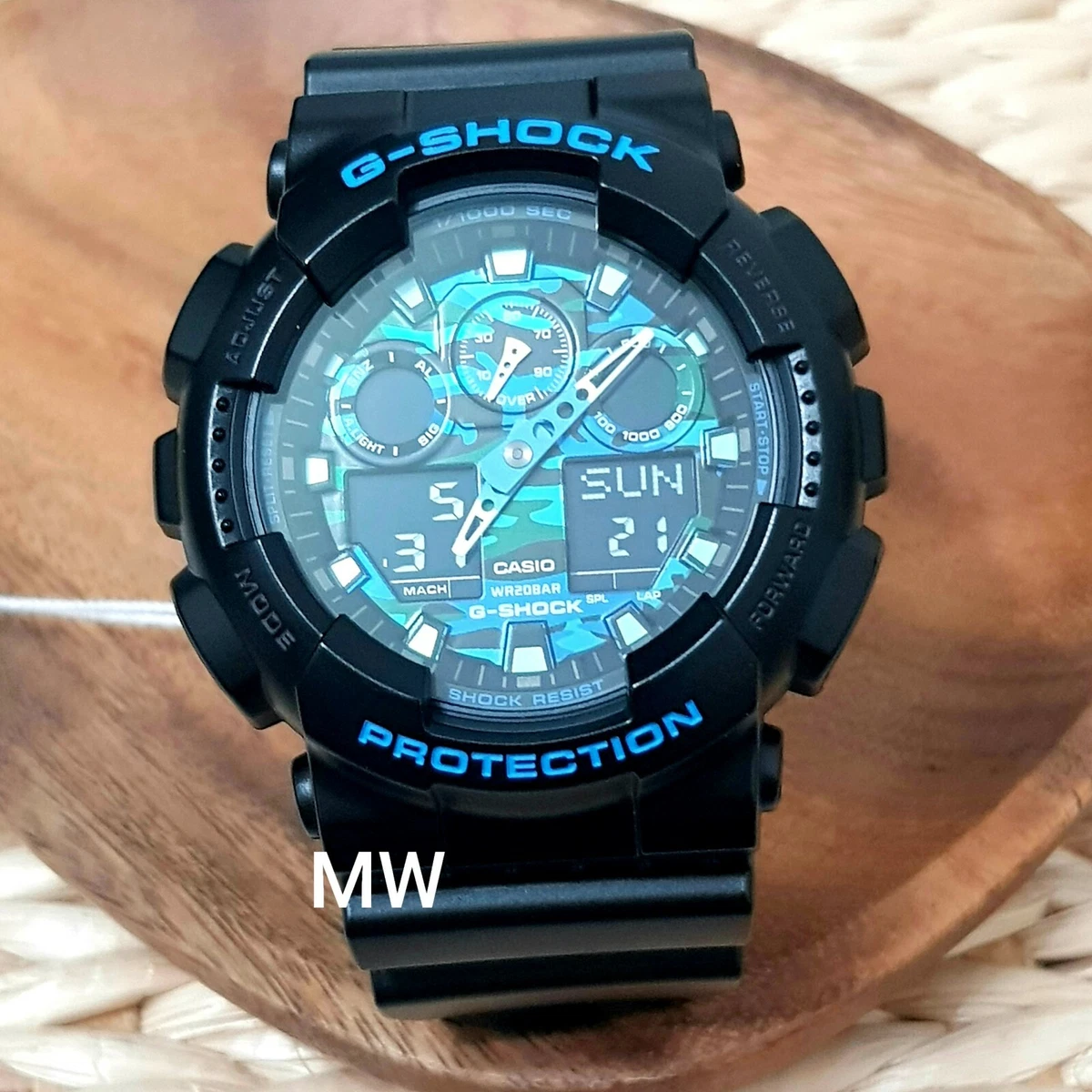 Casio G-Shock GA-100CB-1A Black Digital Analog Men's Sports Watch 