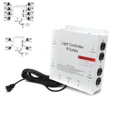 MCL 8 Outlet HID hydroponic Master Light Controller Electric Box 120v /240v 50A