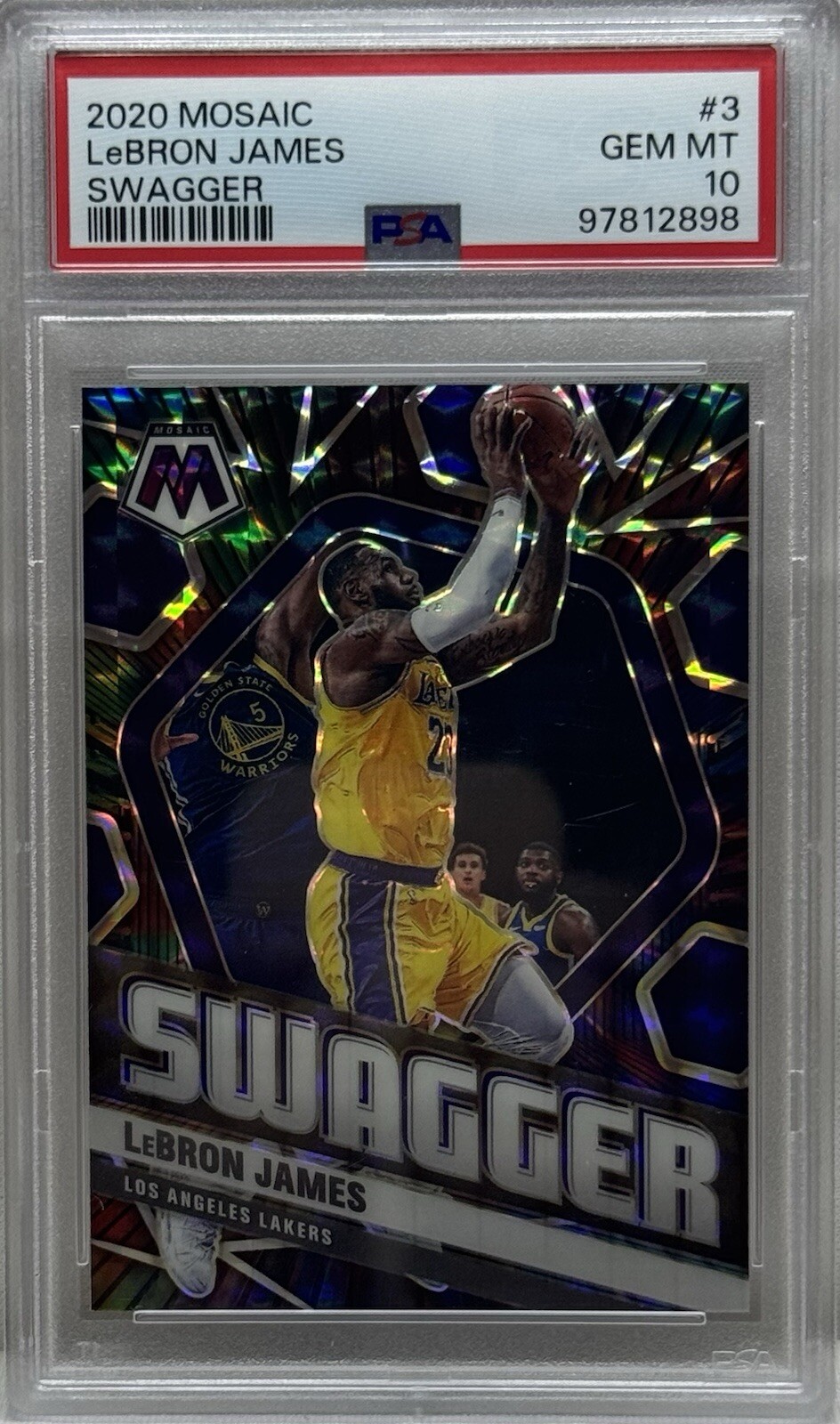 2020 Panini Mosaic | LeBron James PSA 10 | Swagger #3
