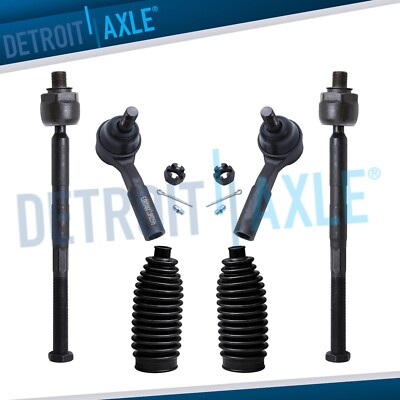 RWD 6pc Front Tie Rod Ends Kit for Chevy Colorado GMC Canyon with 16mm Threads
