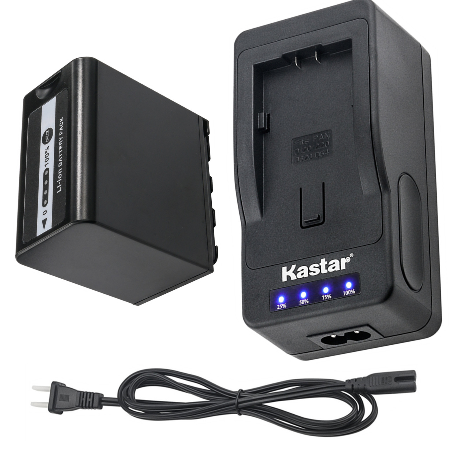Kastar Battery Super Fast Charger for Panasonic AG-VBR89G & Panasonic AJ-UX90
