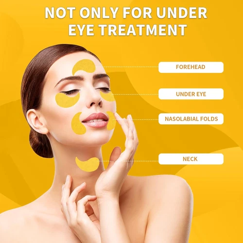 Under Eye Patches 70PCS, 24K Gold Eye Patches for Puffy Eyes Treatment, under Ey - Picture 4 of 12
