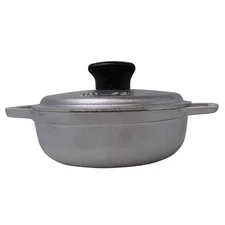 Cast Aluminum Dutch Oven Caldero Pot 0.5QT 0.5 Quart Saucepan Pot with Lid