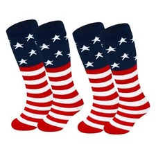 2 Pairs Toddler Soccer Socks Kids 6-9 Years 2 Pack Usa Flag Usa Flag