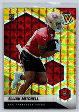 2021 Panini Mosaic #376 Eli Mitchell Prizm Reactive Yellow